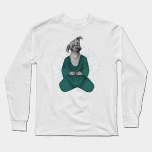 almost meditating dog 3 Long Sleeve T-Shirt